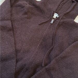 Cozy Zip Hoodie in Deep Plum